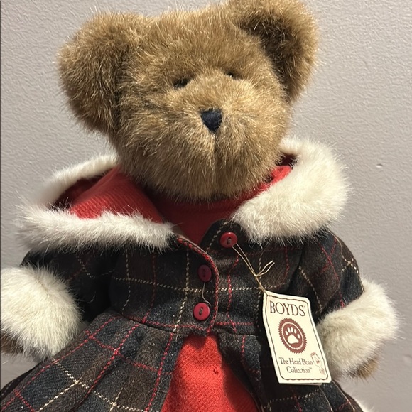Vintage Boyds Bears Brown and Red Stuffed Animal with Cozy Outfit - Picture 1 of 12